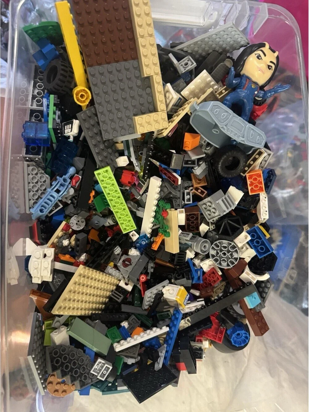 minecraft lego minifigures lot Plus Huge Bag Of Legos
